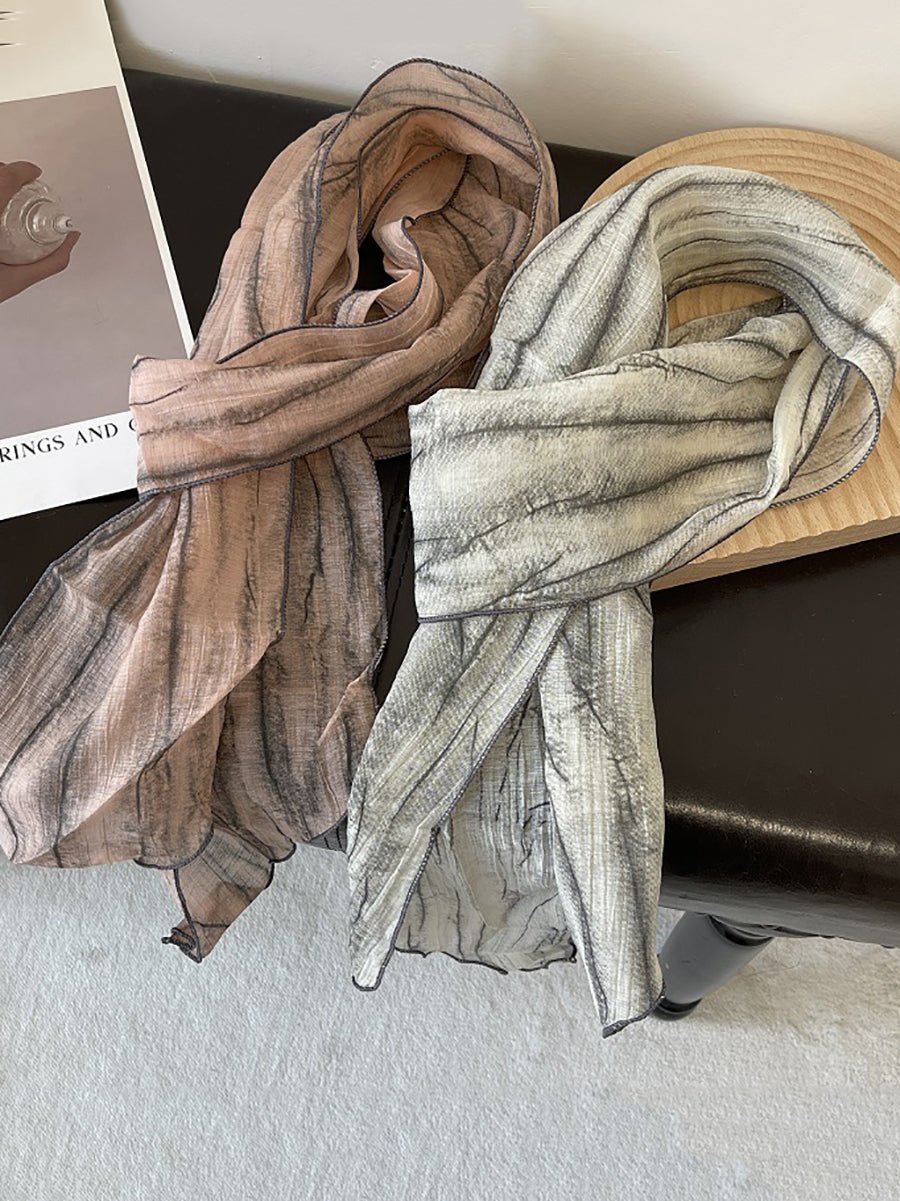 Women Artsy Tie-dye Shawl Scarf