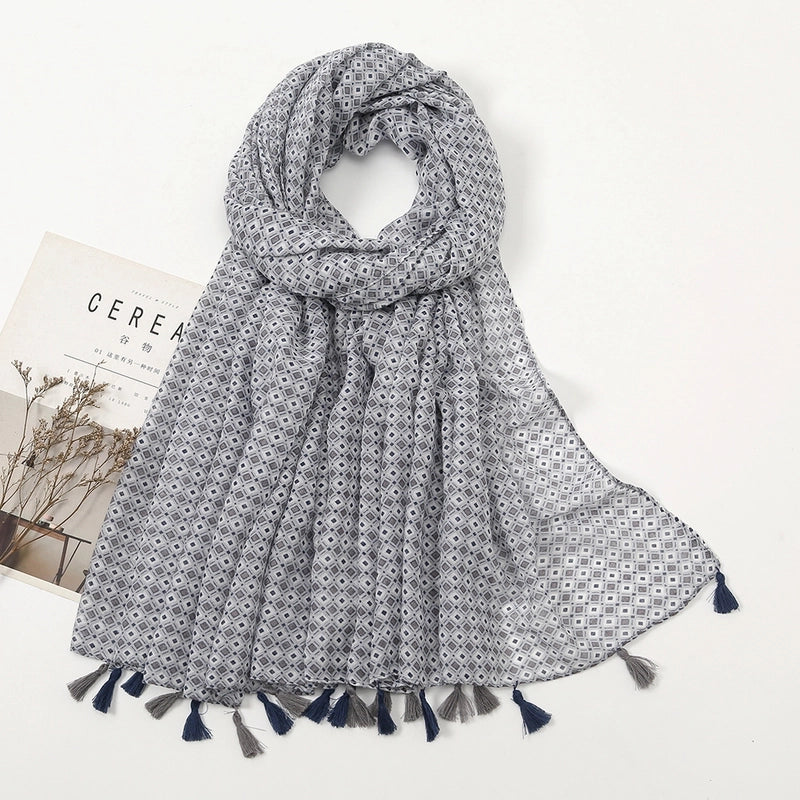 Unisex Vacation Sweet Geometric Polyester Scarf