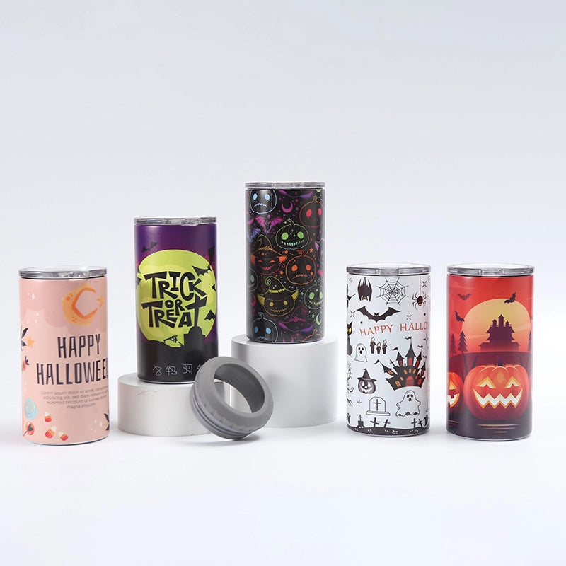 Halloween Retro Multicolor 201 Stainless Steel 304 Stainless Steel Thermos Cup 1 Piece