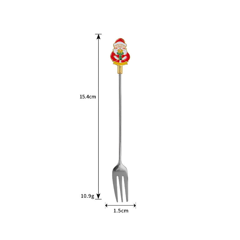 Christmas Fashion Cartoon Stainless Steel Tableware