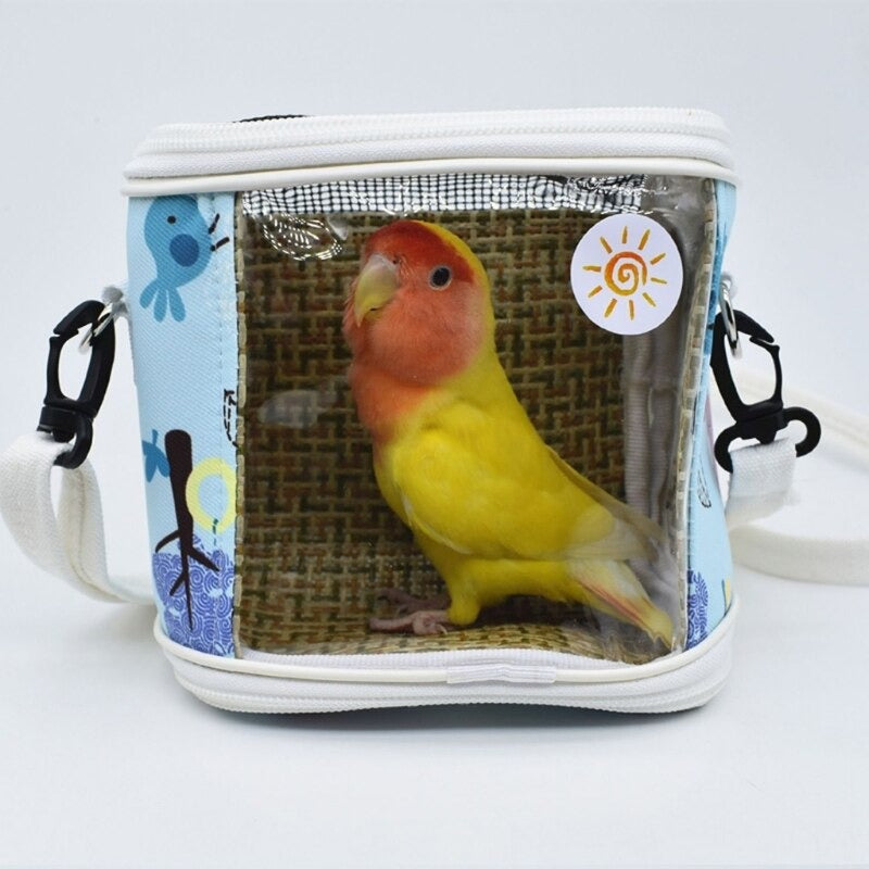 Bird Travel Carrier Portable Cage | Lightweight Breathable Bird  Travel Cage