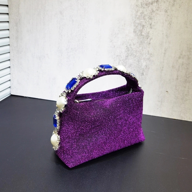 Women's Small Polyester Solid Color Classic Style Square Zipper Handbag