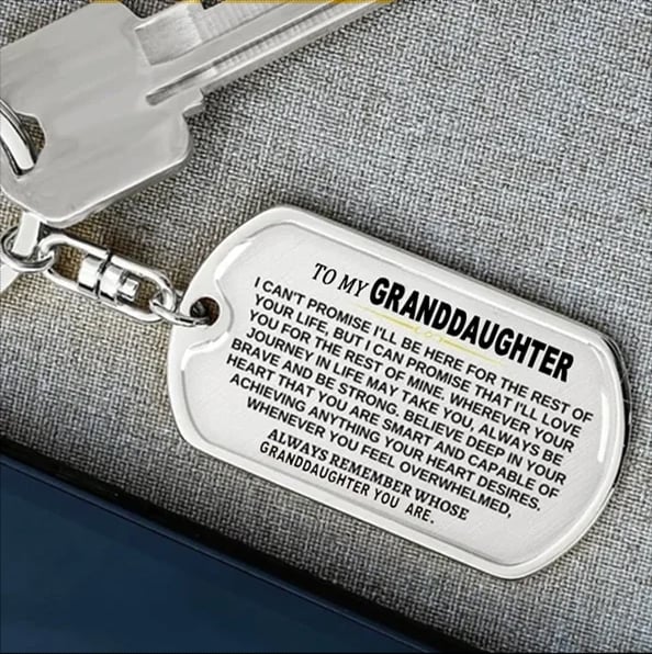 🔥 To My Grandchildren - Remember Whose Grandchildren You Are - Unique Keychain