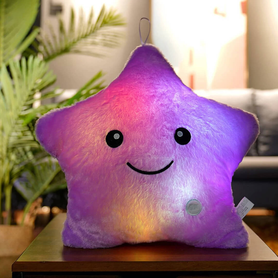 Soft Star Pillow With Glowing LED Light