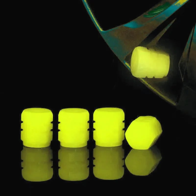 🔥🔥Universal Fluorescent Tire Valve Caps (4 PCS/Set)