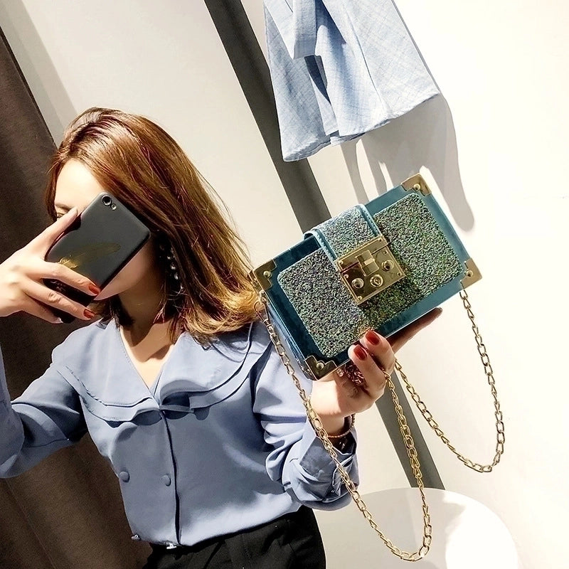 Small Pu Leather Square Bag Shoulder Bags