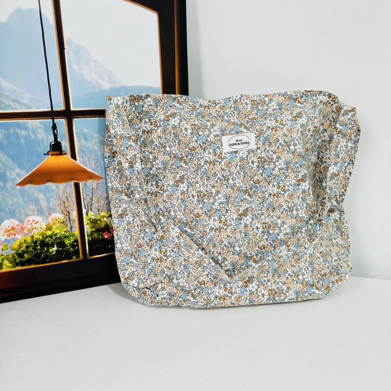 New Niche Design Floral Shoulder Bag Crossbody Bag Women's Fresh Sweet Street Large Capacity Handbag Trendy