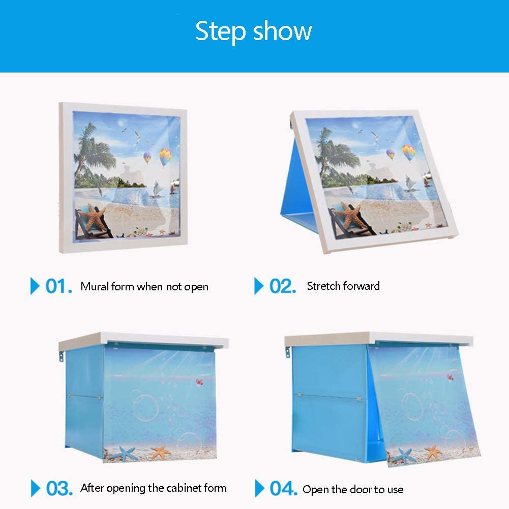 (🔥NEW YEAR HOT SALE-30% OFF🌟)Bathroom Folding Mural Storage Cabinet