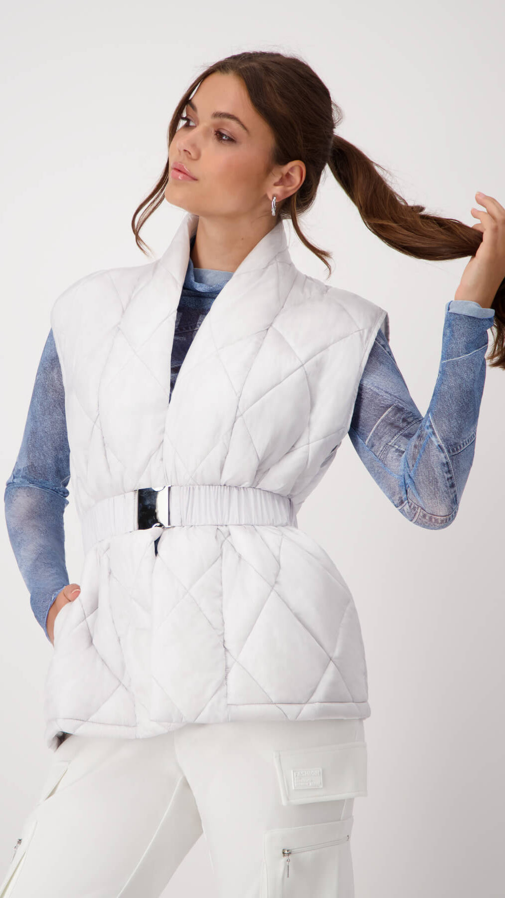 Shawl Collar Waistcoat - Cloudy Grey