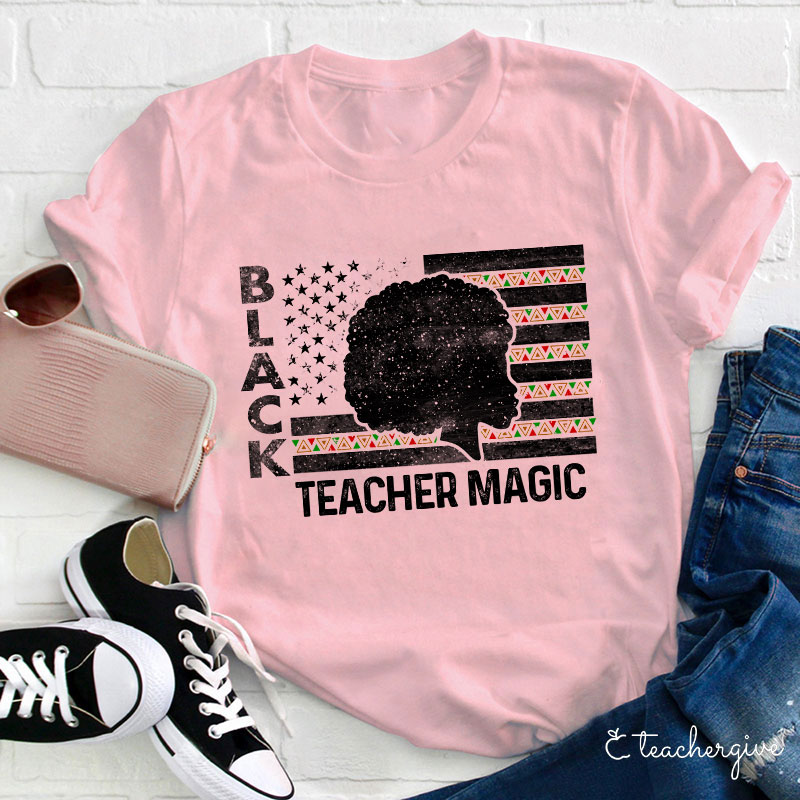 Black Teacher Magic Teacher T-Shirt