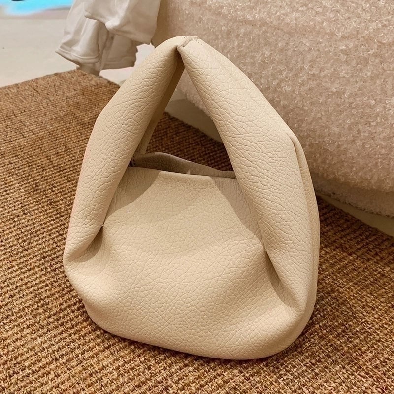 Women's Pu Leather Solid Color Fashion Magnetic Buckle Handbag Crossbody Bag