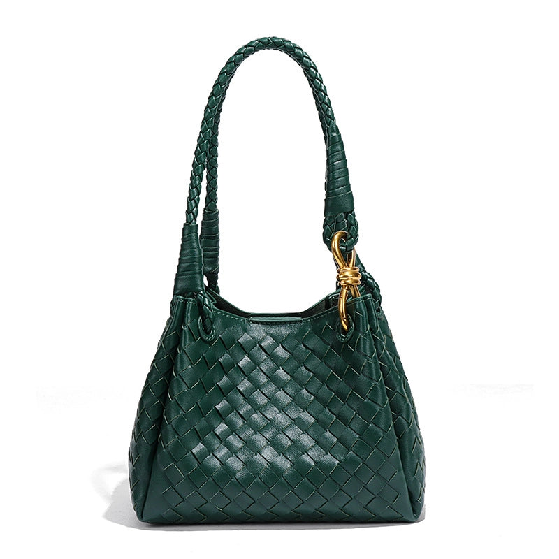 Women's Medium Pu Leather Solid Color Elegant Streetwear Square Magnetic Buckle Tote Bag