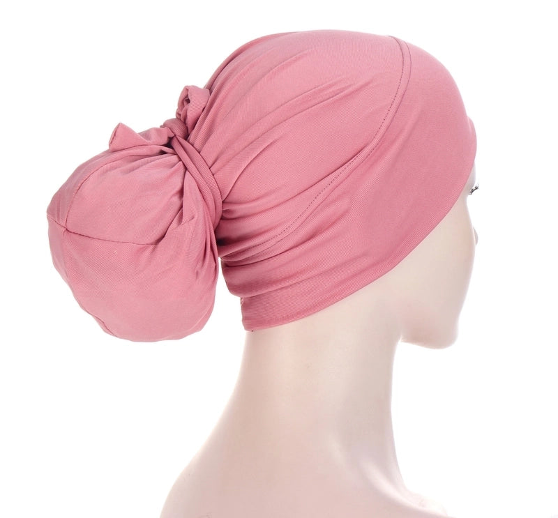 Women's Minimalist Solid Color Eaveless Beanie Hat