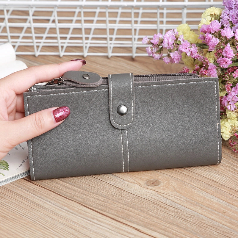 Women's Multi-function Zipper Multi-card Position Buckle Zipper Wallet