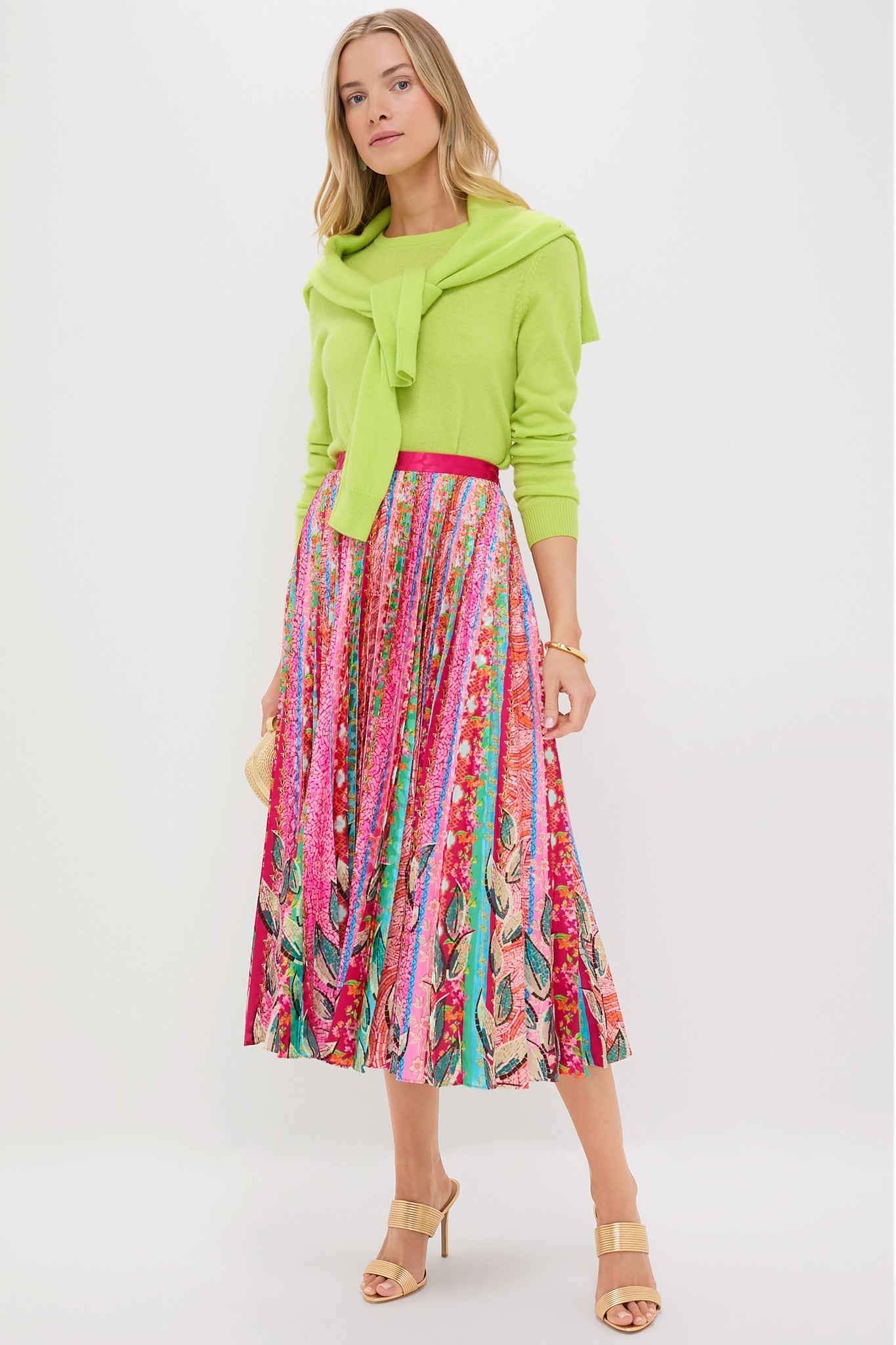 Mosaic Stripe Placement Kim Skirt
