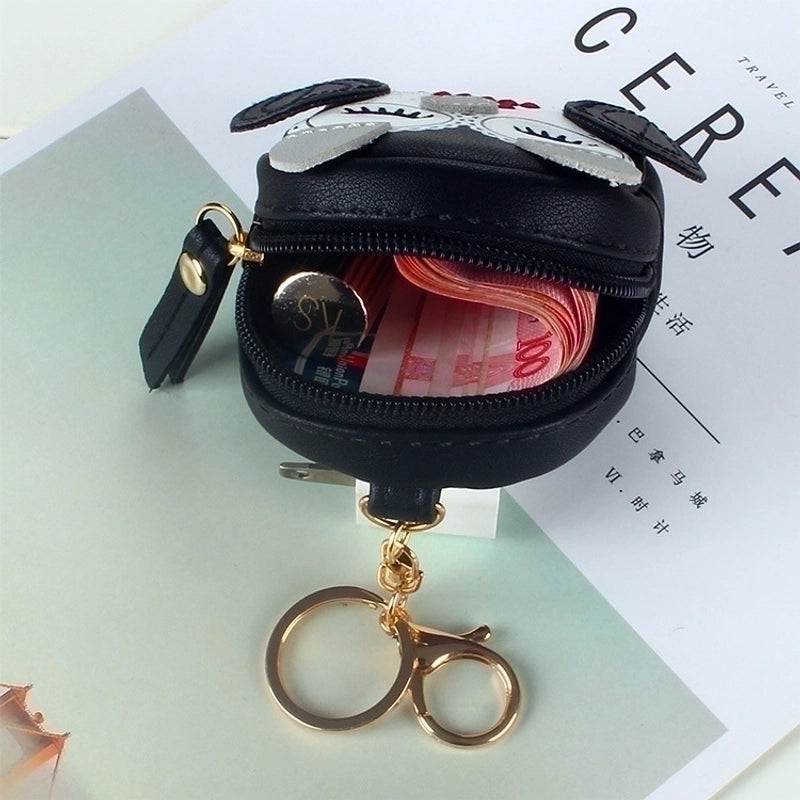 Women's Cartoon Pu Leather Zipper Coin Purses