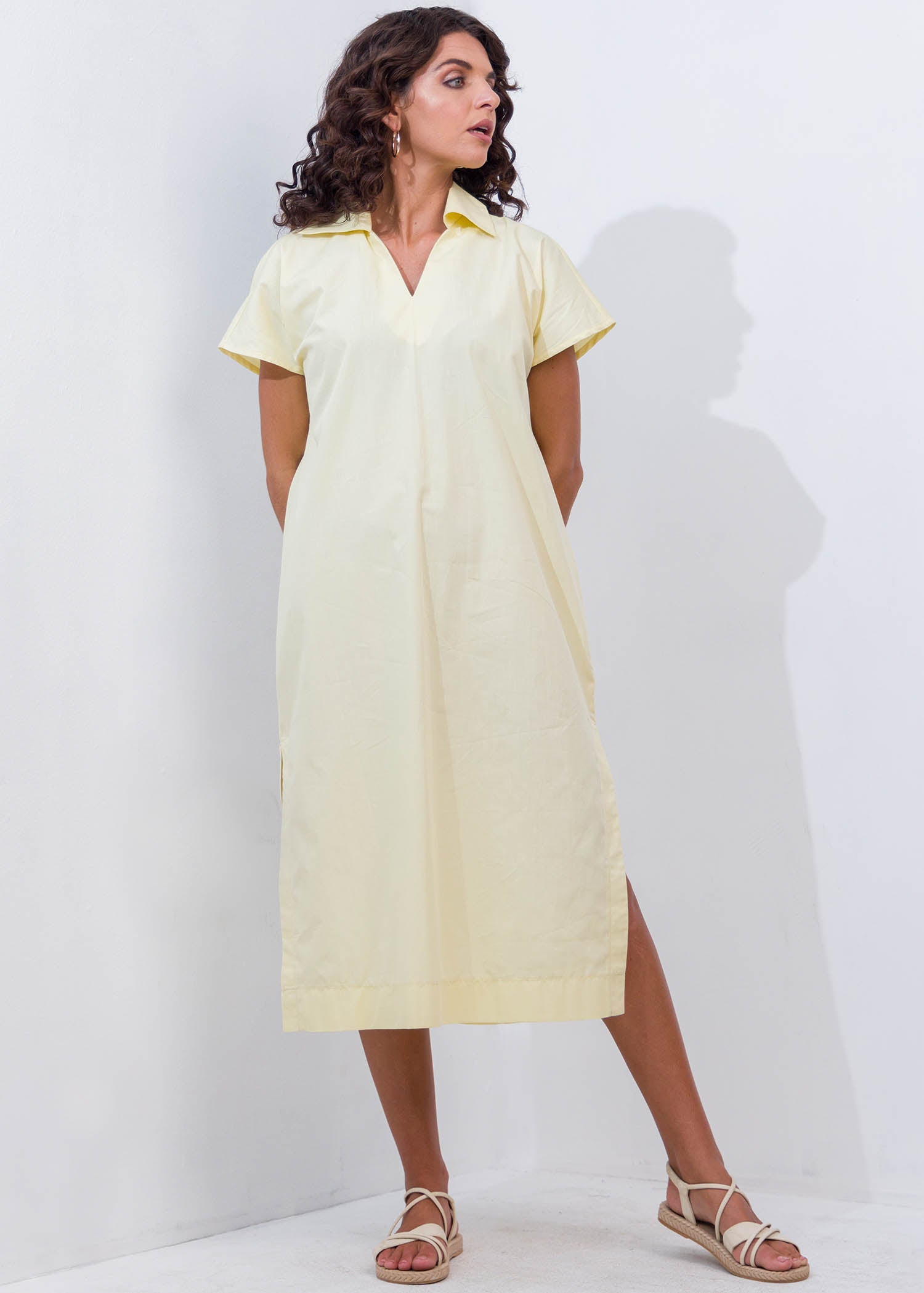 Short Sleeve Midi Dress