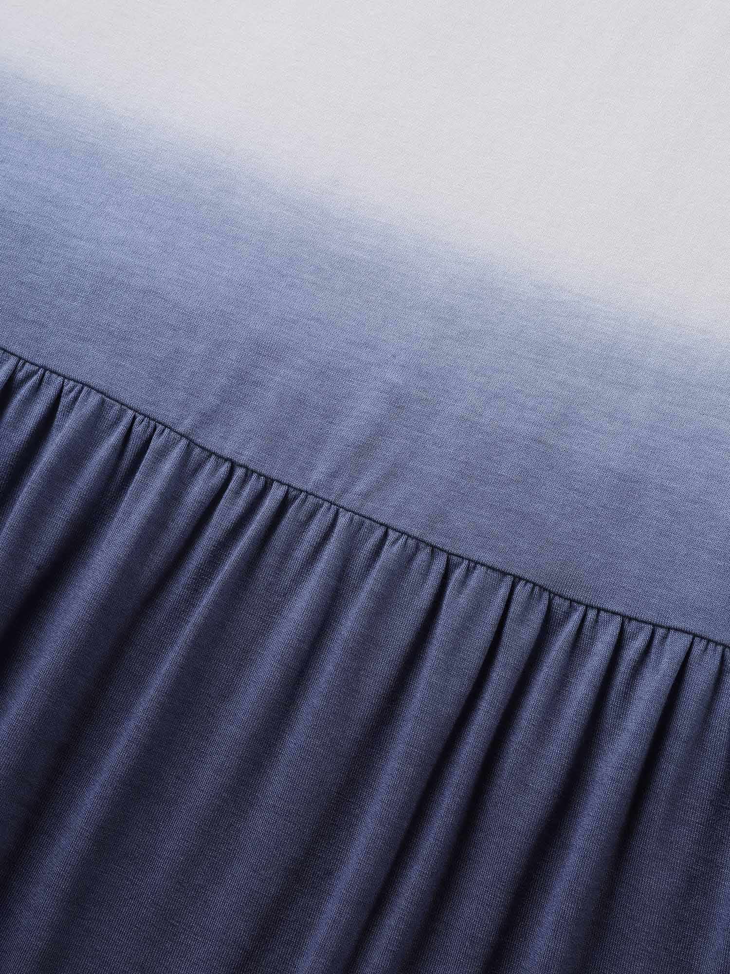 Rayon Ombre Tiered Hem Top