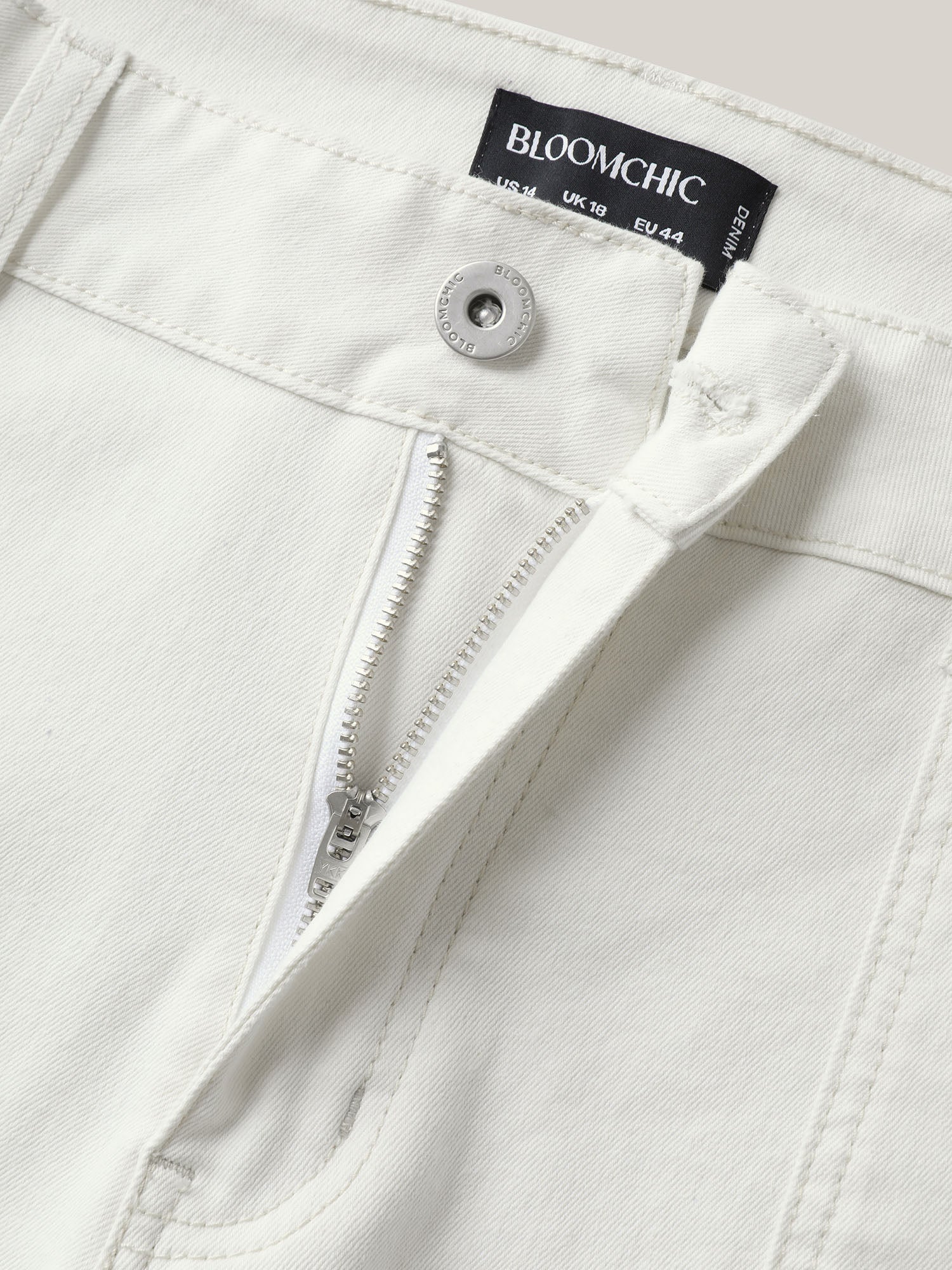 Cotton Cropped Straight-Leg Mid-Rise Jeans