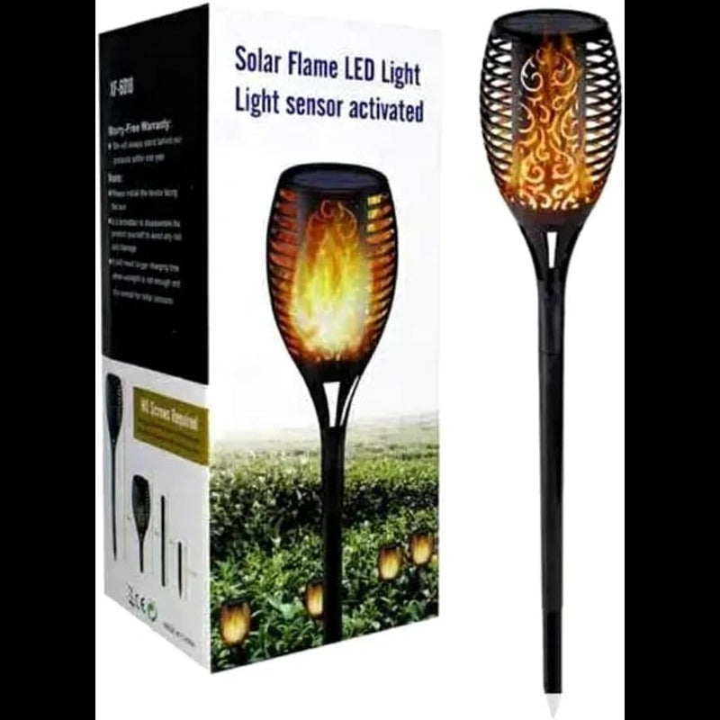Solar Flame LED Light. Solar Ground Lights with Sensor Activated