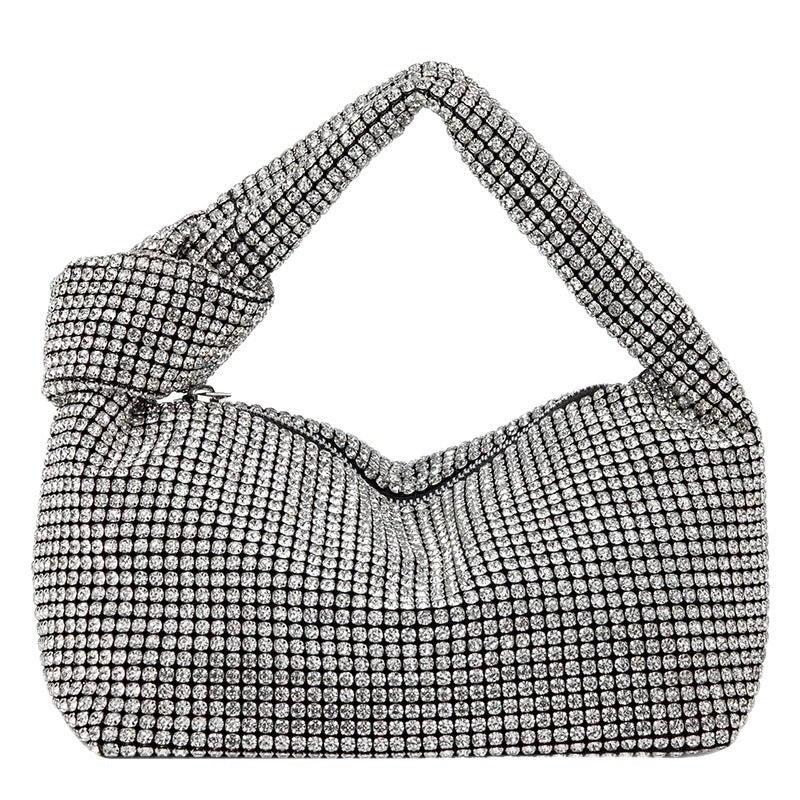 Women's Large All Seasons Alloy Solid Color Streetwear Square Zipper Shoulder Bag