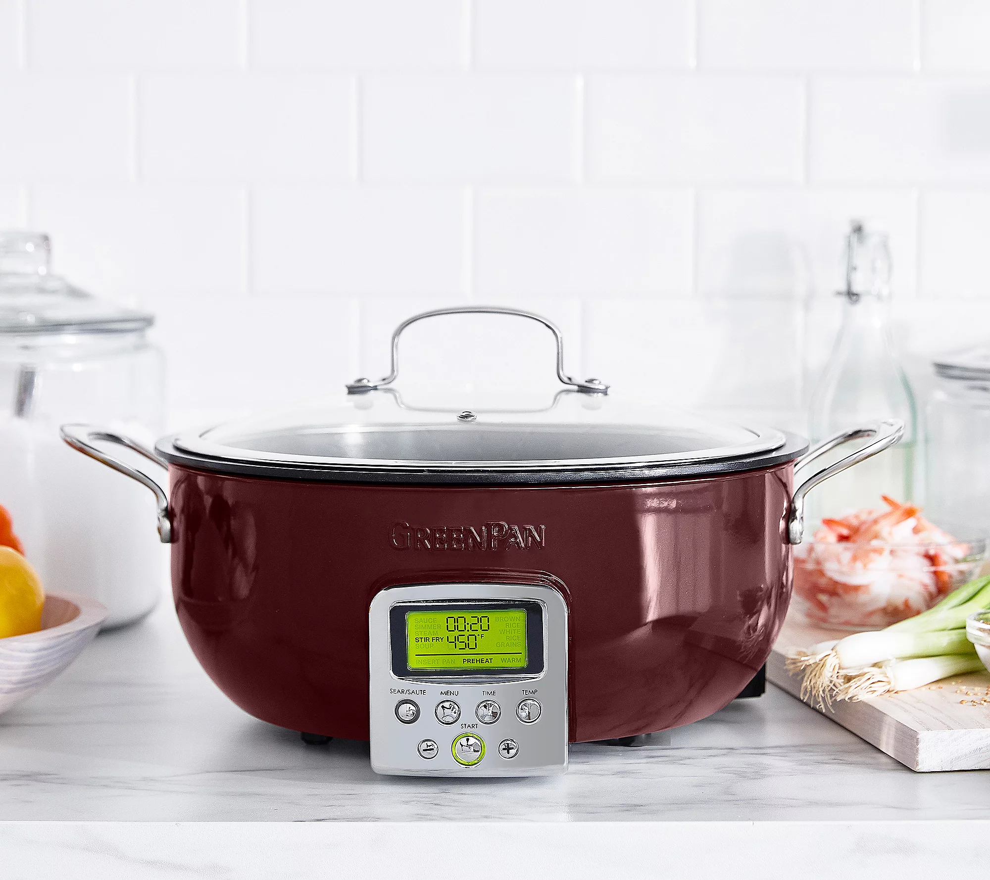 QVC 2025 New year promotion🎉GreenPan Elite 6-Quart Electric Multi-Pot with Steamer & Tool