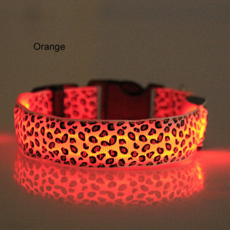 Leopard Light Flash Collars