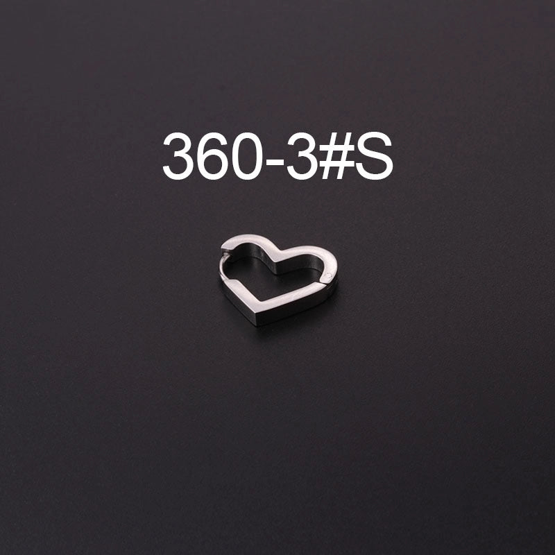 Ear Cartilage Rings & Studs Fashion Geometric 316L Stainless Steel  Plating
