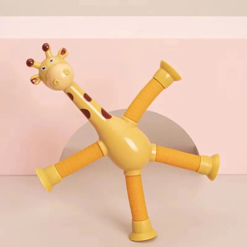 ✨- Suction Cup Pop Tube Giraffe Toys