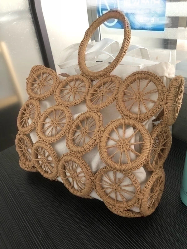Women's Medium All Seasons Straw Vacation Handbag