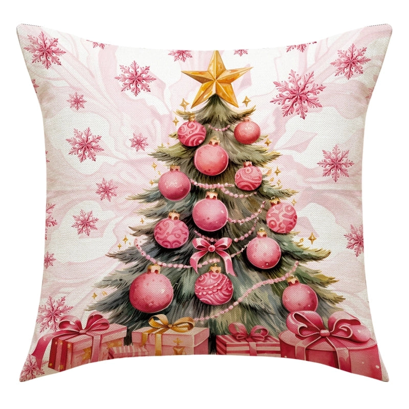 Christmas Vacation Letter Linen Pillow Cases Couch & Sofa Decor