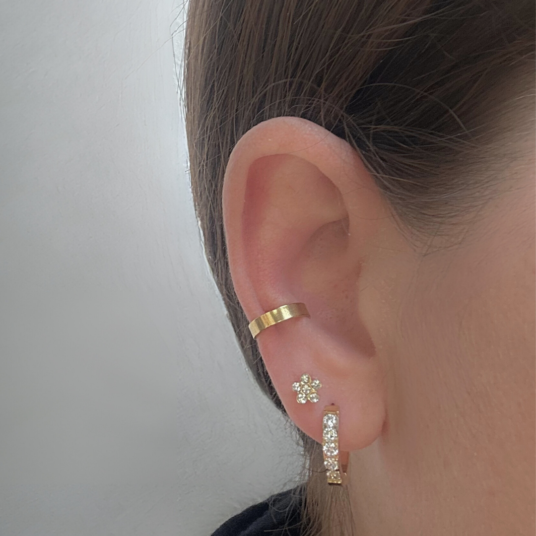 3mm Ear cuff - Silver