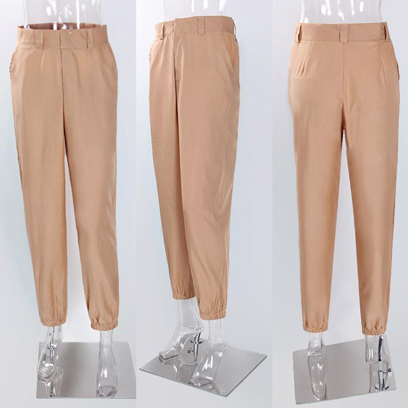 Tapered High Waisted Work Trousers