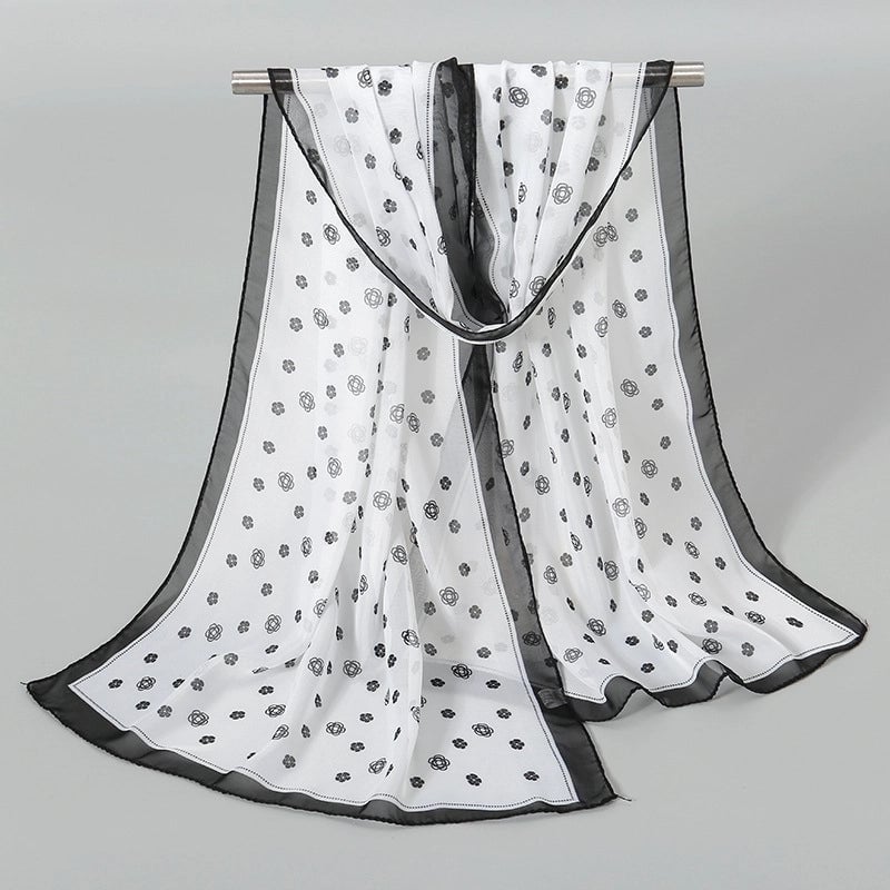Women's Streetwear Solid Color Chiffon Scarves & Gloves