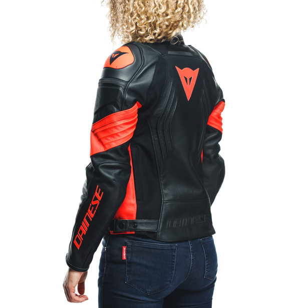 RACING 4 LADY LEATHER JACKET