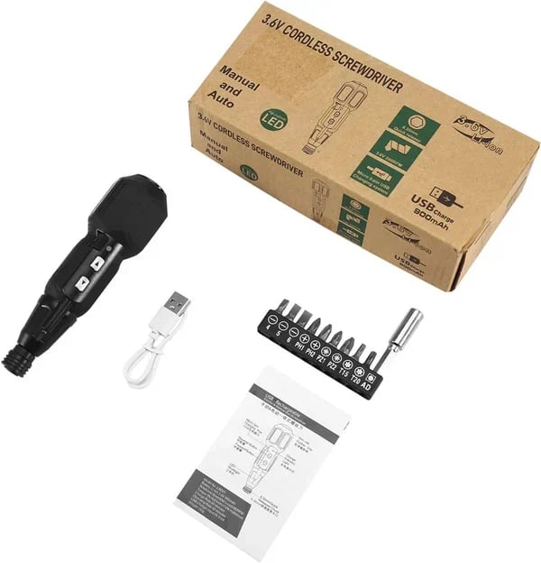 Electric screwdriver with LED light