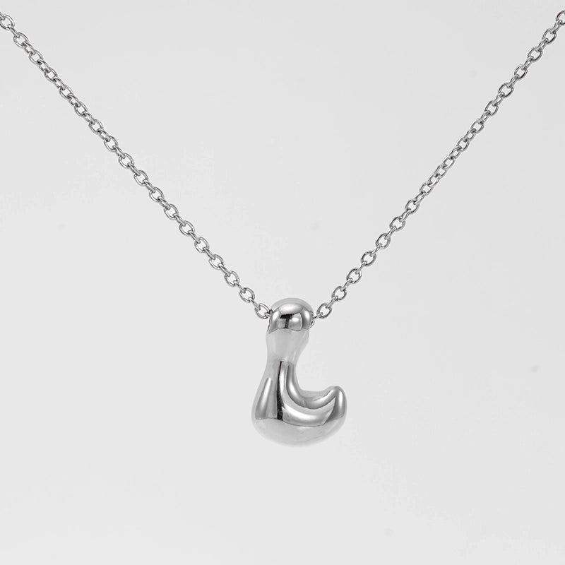 Basic Classic Style Letter 304 Stainless Steel 18K Gold Plated Plating Pendant Necklace