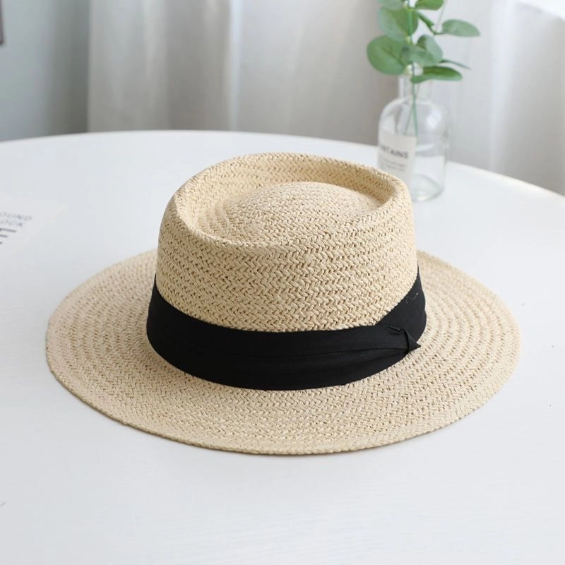 Women's Retro Solid Color Straw Hat