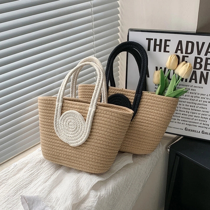 Women's Medium Spring&summer Braid Basic Vacation Handbag