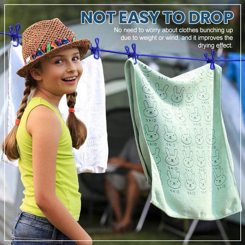 🔥HOT SALE - Portable Clothesline for Camping/Backyard/RVBuy 2 Get Extra 10% OFF