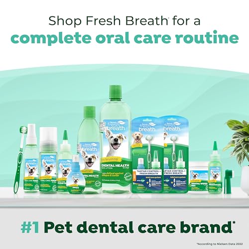 TropiClean Fresh Breath Original | Dog Oral Care Water Additive | Dog Breath Freshener Additive for Dental Health | VOHC Certified | Made in the USA | 33.8 oz.