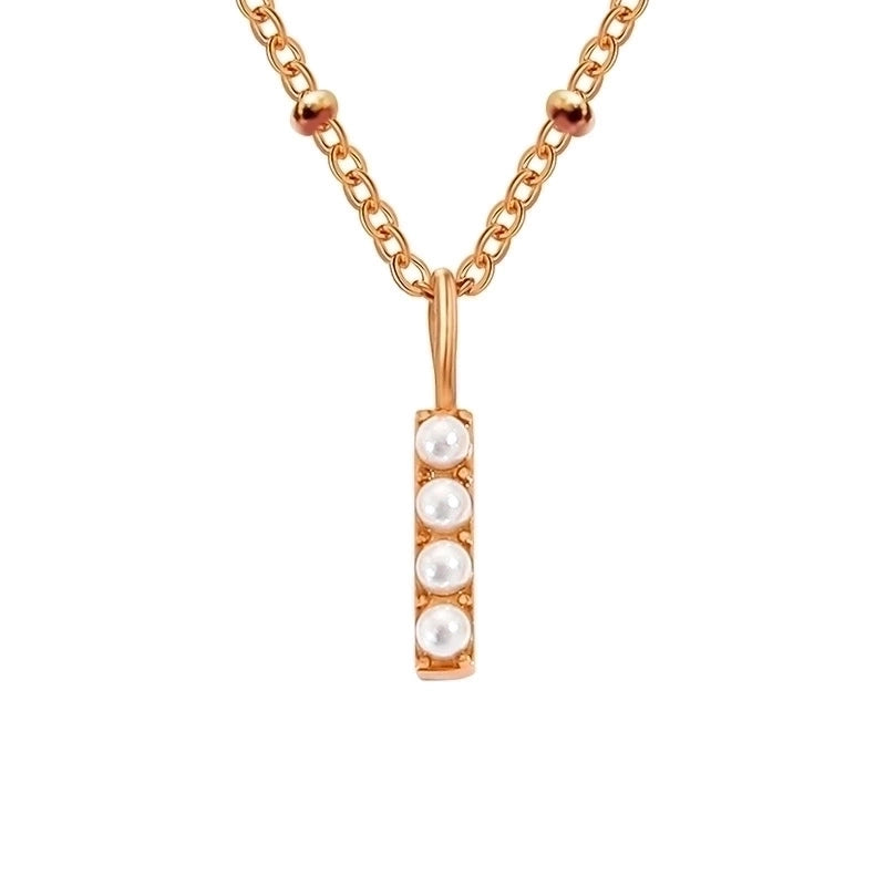 Vintage Style Letter Stainless Steel Plating Pendant Necklace