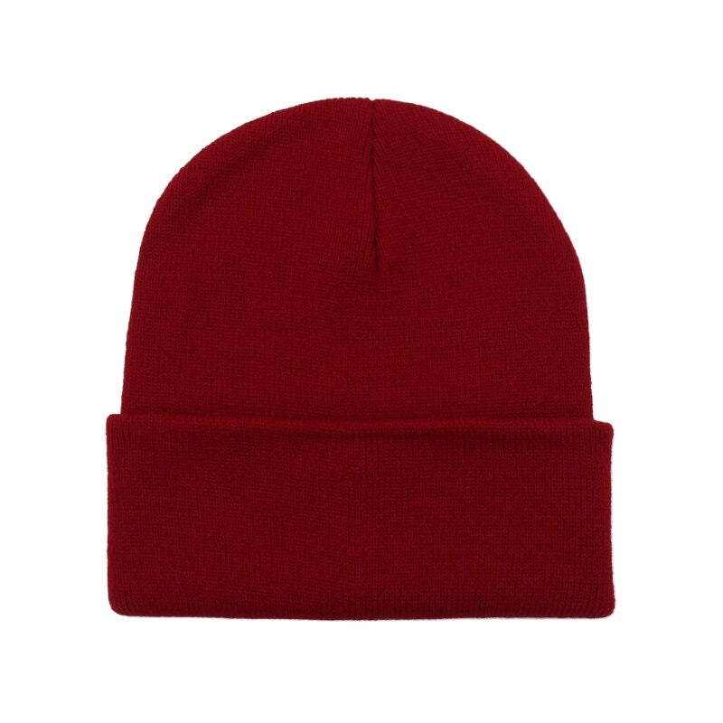 Hat Women's Autumn And Winter Korean Style Solid Color Wool Hat Trendy Japanese Style Warm Knitted Hat Outdoor Wool Hat