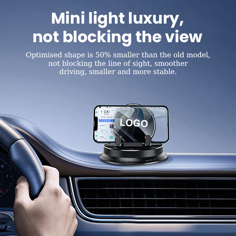 Multifunctionele elektrische auto dashboard mobiele telefoon houder met logo