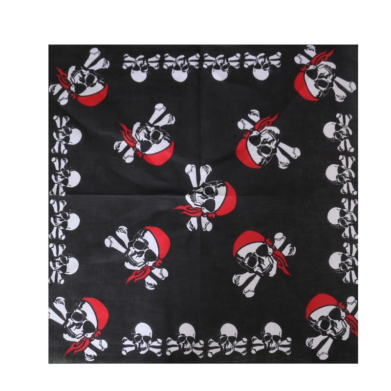 Men'S Hip-Hop Skull Cotton Kerchief