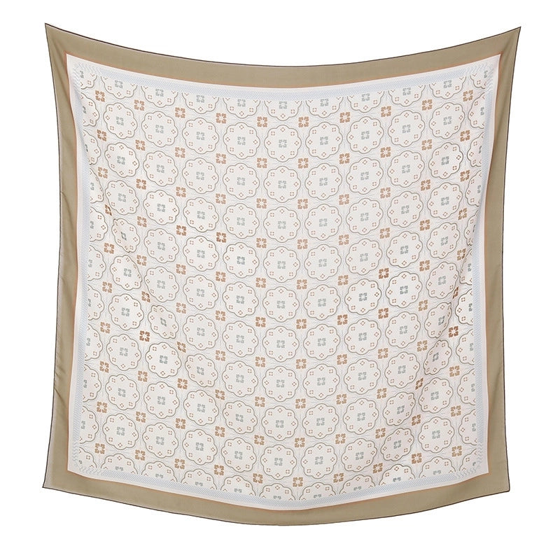 Women's Sweet Flower Polyester Kerchief