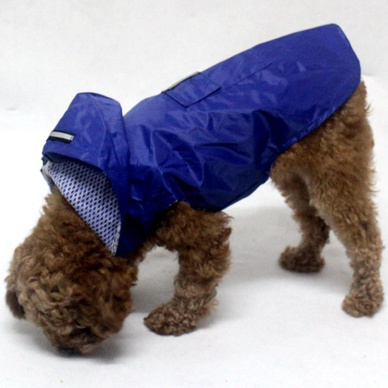 Reflective Big Dog Pet Raincoat Puppy Waterproof Windproof Hooded Dog Clothes