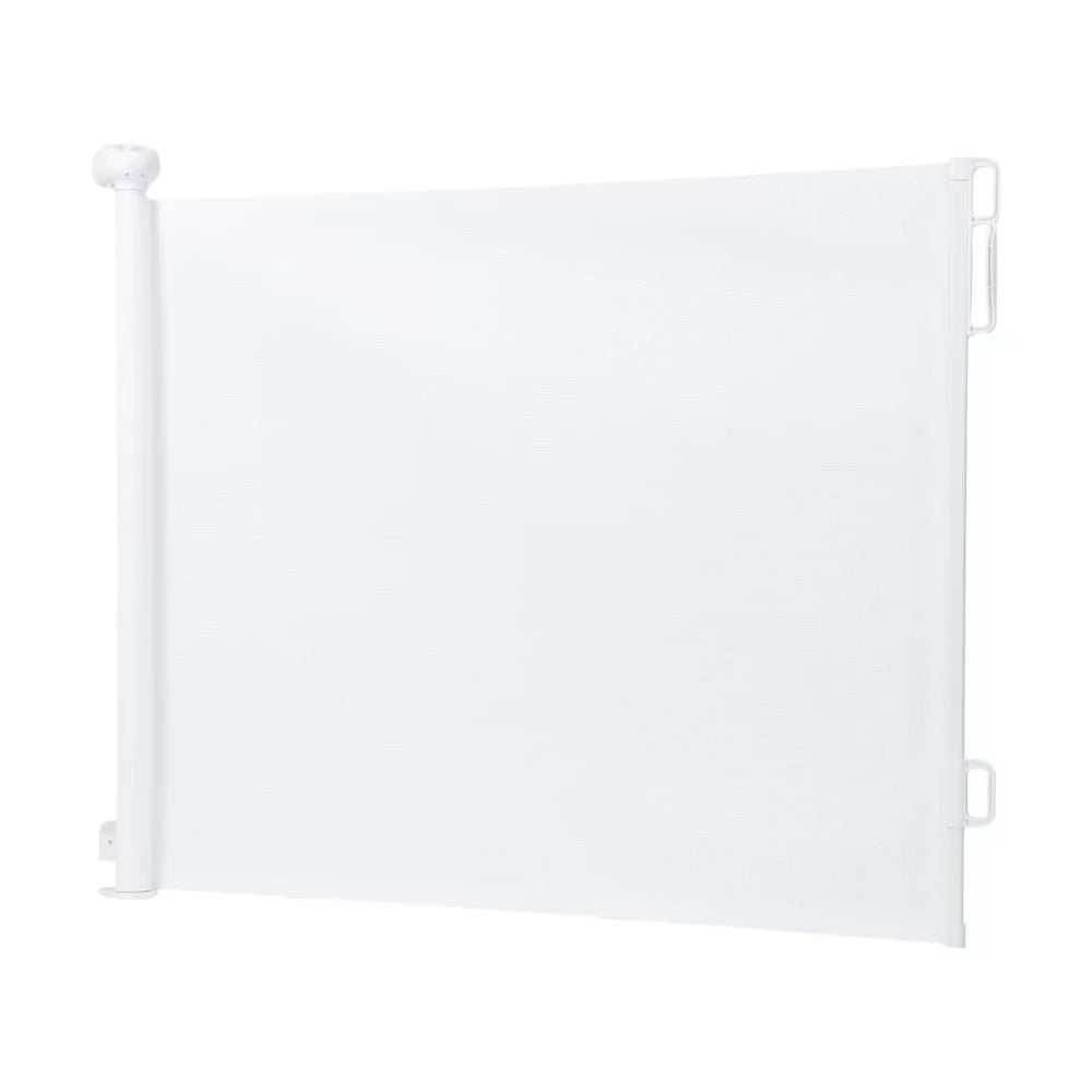Retractable Safety Gate Fence For Pets And Kids - White