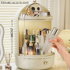 Clear Rotating Makeup Organizer