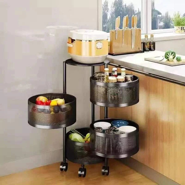 180鈦?Rotating Multifunctional Storage Rack